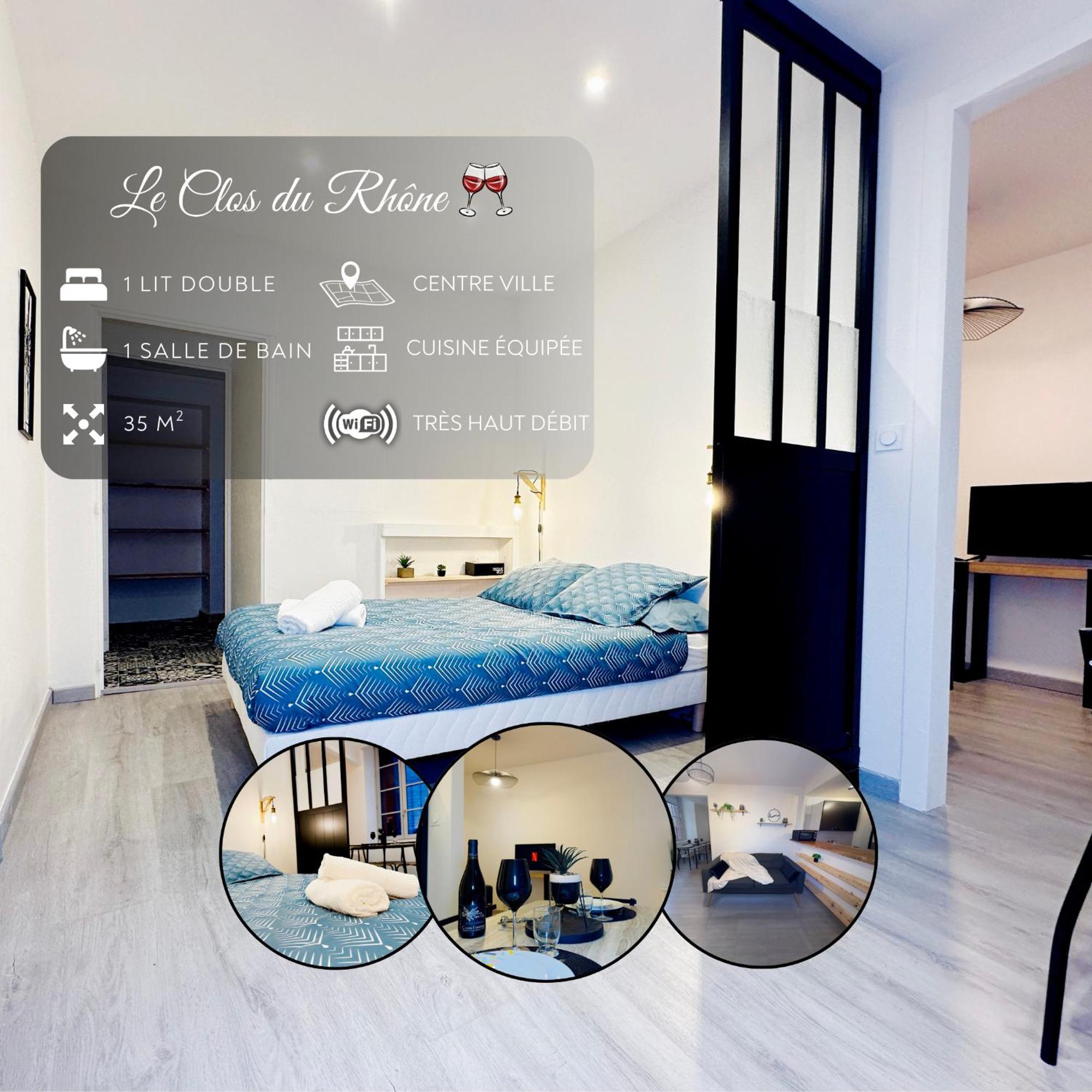 Апартаменты Le Clos Du Rhone - Hypercentre - Wifi Турнон-сюр-Рон Экстерьер фото